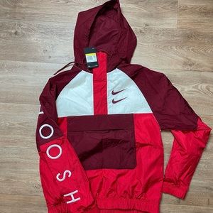 Nike swoosh windbreaker jacket, size small.